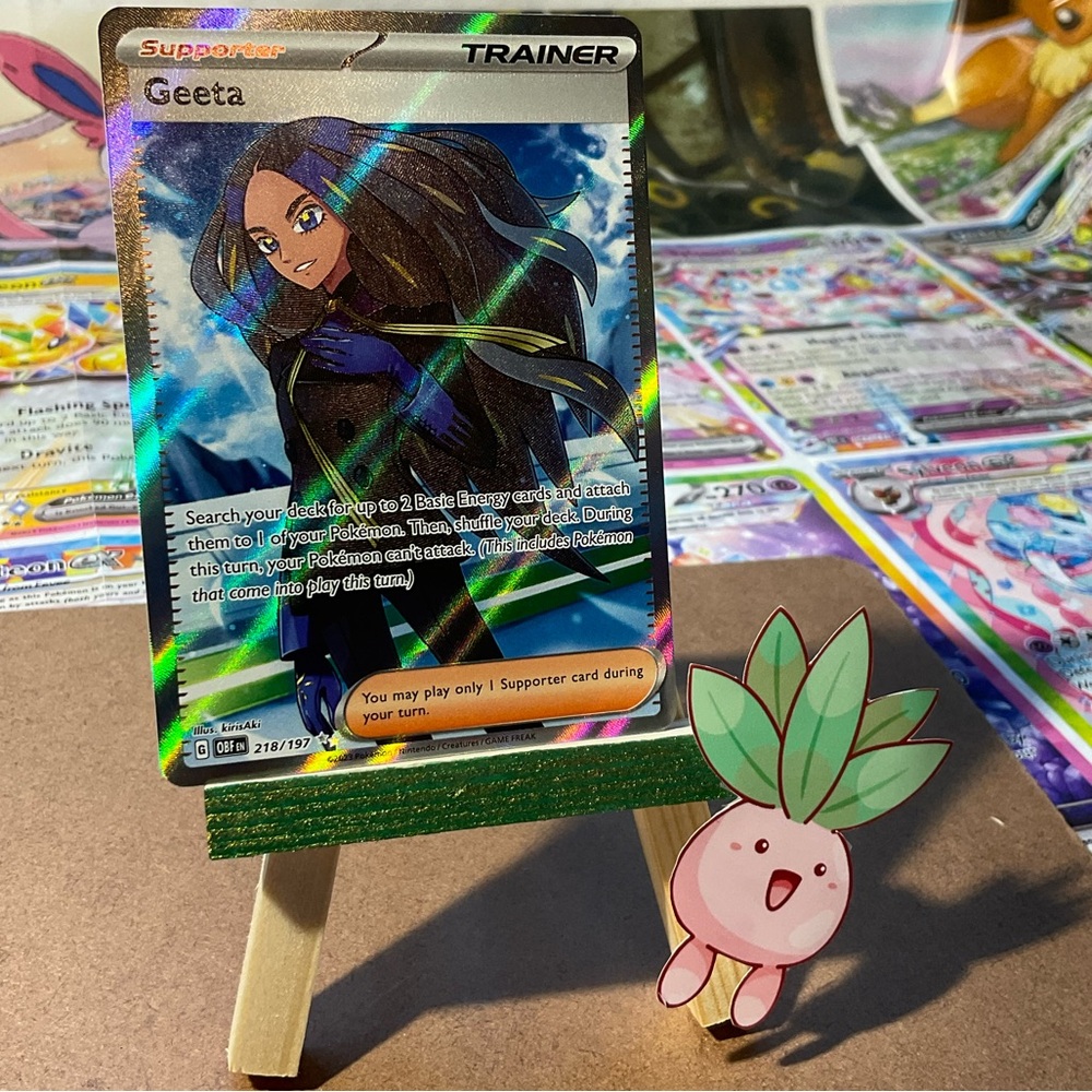 Trainer Geeta Full Art SR S&V Obsidian Flames 218/197